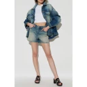 Diesel Dame Shorts Blå W25,