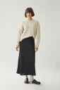 VIELLETTE HW MIDI SKIRT BLACK