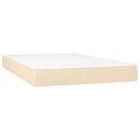 vidaXL Pocket Spring Sengemadrass Medium Krem 120x200x20 cm Stoff