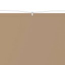 vidaXL Vertikal markise gråbrun 60x1200 cm oxford stoff
