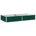 vidaXL Hevet Hagebed Grønn 160 x 80 x 24 cm kaldvalset stål