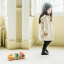 Orange Tree Toys Pusletog I Tre Skogsdyr