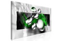 Tavla Shiny Stones 1 Part Narrow Green 120x40  