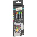 Nassau Fine Art Tekstilpenner med to tupper 6 sett