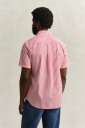 Gant Stripete klassisk poplin skjorte med korte ermer ROSE RED M