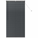  Vindu Persienne med gardiner Svart Aluminium