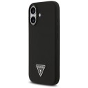 Guess MagSafe Silikon Mobildeksel med Trekantlogo for iPhone 17 - Svart