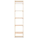 vidaXL Stigeformet vegghylle sedertre 41,5x30x176 cm