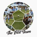 Soccer Ball Photo Collage Personal Plakat Plakat / 30x30cm