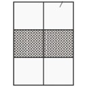 vidaXL Dusjvegg med klart ESG-glass 140x195 cm svart
