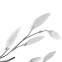 vidaXL Gjennomsiktig og hvit taklampe/lysekrone 5 x E14-pærer