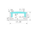 Prima 12 Aluprofil 2m I/U