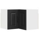 vidaXL Vegghjørneskap PORTO Svart 57 x 57 x 40 cm Konstruert tre