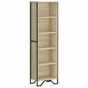  Bokhylle sonoma eik 50x31x169 cm konstruert tre
