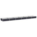 vidaXL Hevet Hagebed Antrasitt 480 x 80 x 24 cm kaldvalset stål