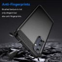 Samsung Galaxy A05s Børstet TPU Deksel Karbonfiber Svart