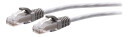 C2G 1ft (0.3m) Cat6a Snagless Unshielded (UTP) Slim Ethernet Network Patch Cable - Gray - koblingskabel - 30 cm - grå