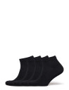 Lindex Sock Ankle 4 P Basic Pique - Black - 36/38