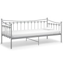 vidaXL Ramme til sovesofa grå metall 90x200 cm
