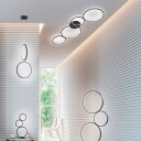 Trio Lighting Rondo taklampe svart 97 cm