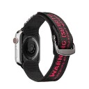 Dux Ducis-Rem (Utendørsversjon) Apple Watch Ultra Strap, Se, 9, 8, 7, 6, 5, 4, 3, 2, 1 (49, 45, 44, 42 Mm) Nylonbåndarmbånd Svart Og Rødt
