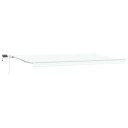 vidaXL Manuell Uttrekkbar Markise med LED Hvit 600x350 cm
