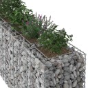 Gabion hevet seng 2 pcs sølv 250 x 50 x 80 cm Galvanisert Stål