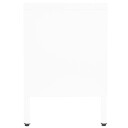 vidaXL TV-benk hvit 90x30x44 cm stål og glass
