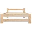 vidaXL Sengeramme heltre furu 100x200 cm
