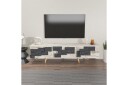 TV-bord Ticomannd Hvit / Marmor - Hvit / Marmor