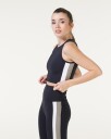 LEVITY Sphere Stripe Crop Tank Black - S