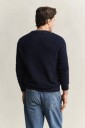 GANT Micro Textured Cotton C Neck   Navy   S
