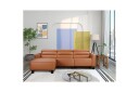 Reclinersofa med hjørne Loft24 Hjørnesofa Loft24 Carpari med elektrisk recliner Brun Venstrevendt Kunstskinn  