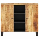 vidaXL Skjenk med 2 dører 90x33x75 cm heltre mango