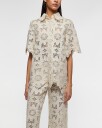 Malina Ari Guipure Lace Shirt - Cream - 40