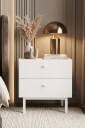 Nattbord Hanah Home Luke (47,9 x 47 x 36,8 cm) Hvit - Hvit