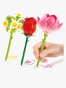 Bloom Building Pens Flower Brick Penner 3-Pakk