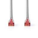 Nedis CAT6 Nettverkskabel | RJ45 Han | RJ45 Han | SF/UTP | 5.00 m | Rund | PVC | Grå | Label