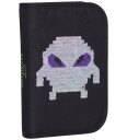 Beckmann Norway Single Section Pencil Case With Content Pixel   Black   ONE SIZE