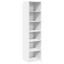  Highboard hvit 45x41x185 cm konstruert tre