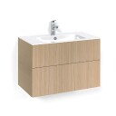 Macro Design Crown Line Servantskap 2 Skuff - med Light Servant Eik / 80cm 8