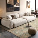 Flatvevd teppe   Amena blå Størrelse: 150 x 230 cm