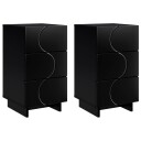 vidaXL Nattbordskap 2 stk. Svart 33,5 x 34,5 x 60 cm Konstruert tre