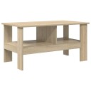 vidaXL Kaffebord Sonoma eik 90 x 50 x 45 cm Konstruert tre