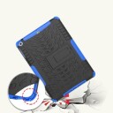 iPad 9.7 2017/2018 Anti-Slip Hybrid-deksel med Stativ Blå / Svart