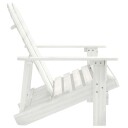 vidaXL Adirondack hagestol 2-seters heltre gran hvit