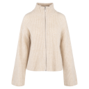 Pandora Cardigan Light Sand L Mohair zip wool cardigan