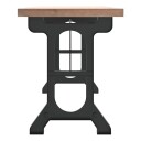 vidaXL Spisebord 110x65x82 cm heltre gran og jern