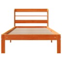  Sengeramme uten madrass voksbrun 75x190 cm heltre furu 3306798
