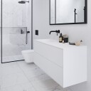 Pulcher Mood 120L Soft   Baderomsmøbel 120x46 cm matt hvit med SolidTec® vask